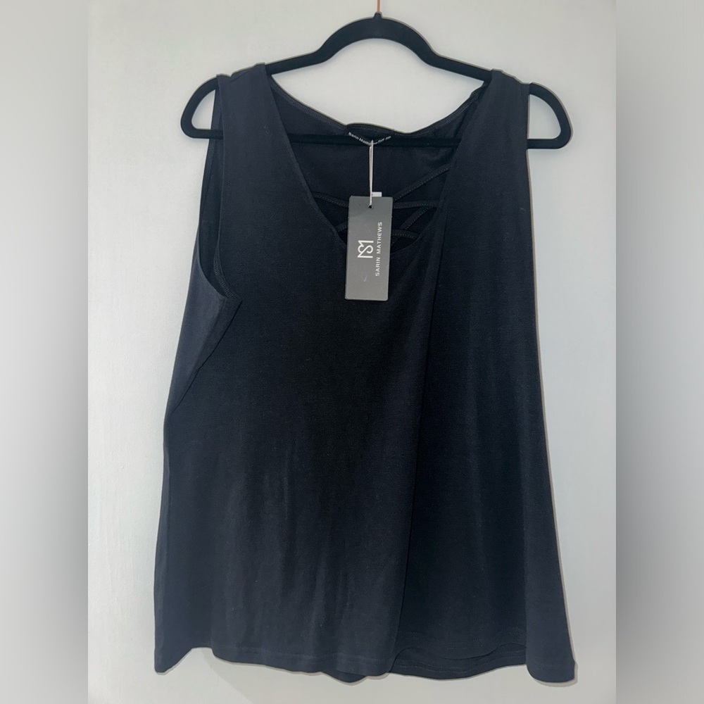 Sarin Mathew Black NWT XXL Tank